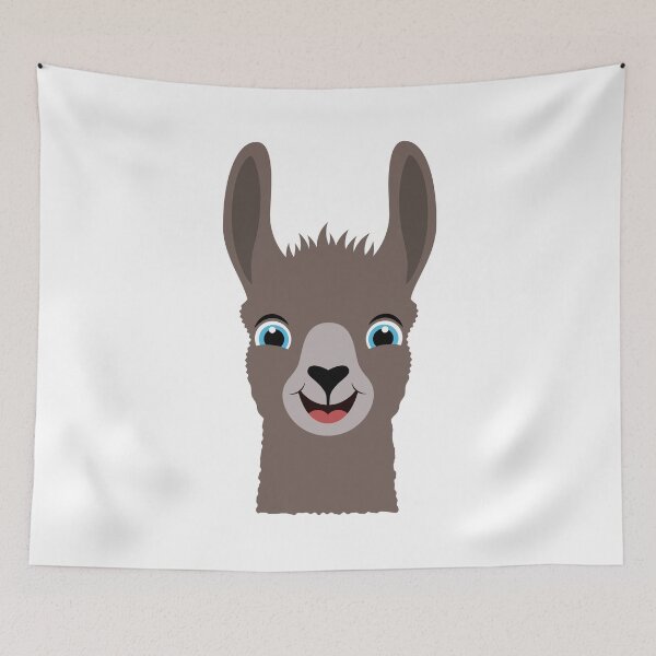 Item preview, Happy Cute Llama designed and sold by Captain Creative.
