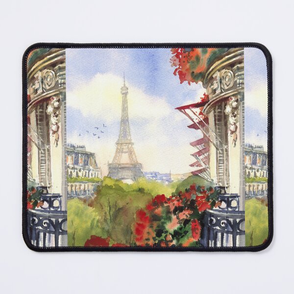 Item preview, View of the Eiffel Tower, Balcony in Paris, France, Seine River designed and sold by Colibri77.