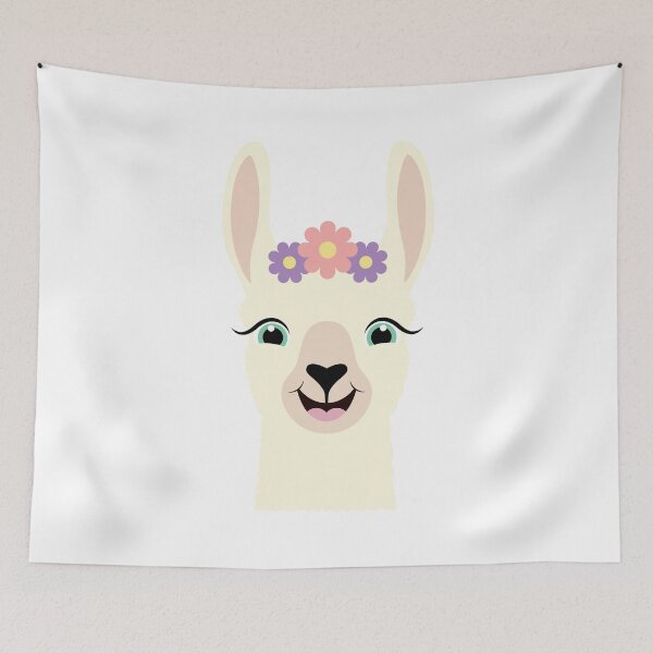 Item preview, Happy Cute Llama designed and sold by Captain Creative.