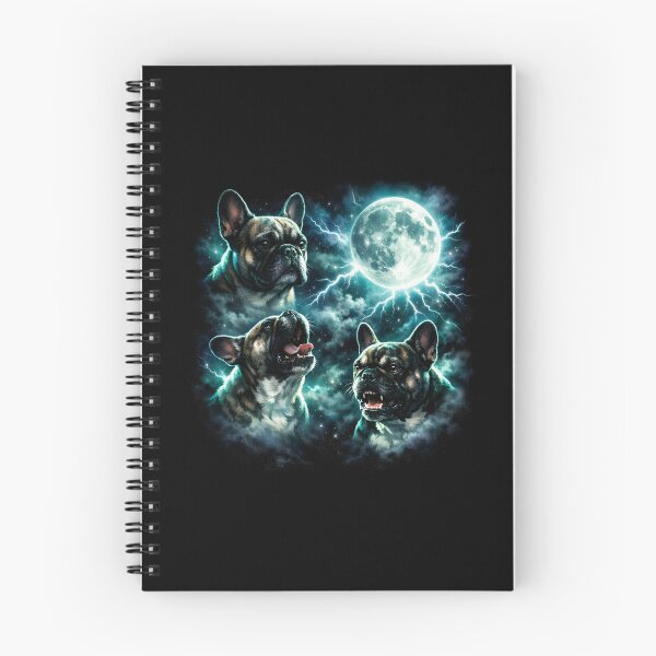 Item preview, French Bulldog Howling At The Moon 3 Frenchies Mystical Fantasy designed and sold by KLArtzStore.