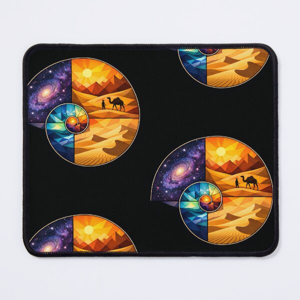 Item preview, Golden Ratio Fibonacci Spiral - Abstract Math Nature Print designed and sold by LuxeBuzz.