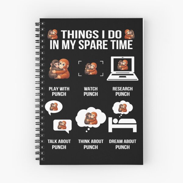 Item preview, Funny Things I Do In My Spare Time Thinking About Punch Monkeys designed and sold by AnsadoWinu.