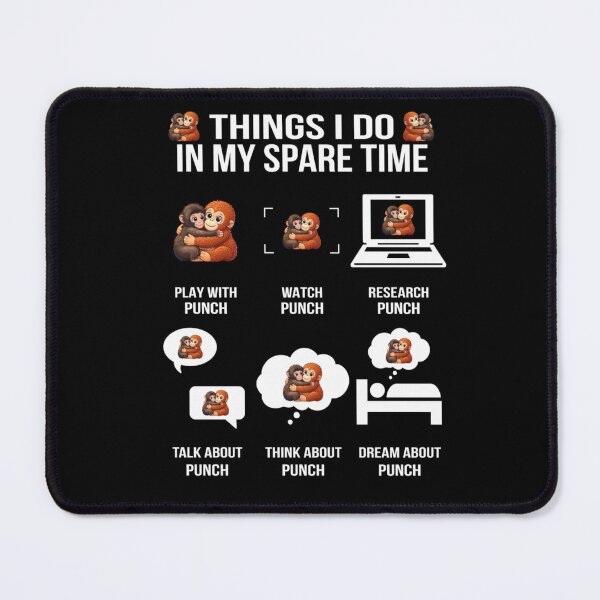 Item preview, Funny Things I Do In My Spare Time Thinking About Punch Monkeys designed and sold by AnsadoWinu.