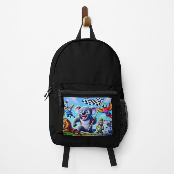 Item preview, "Cute Animals Racing – Whimsical Sports Art" designed and sold by Dogandesighn.
