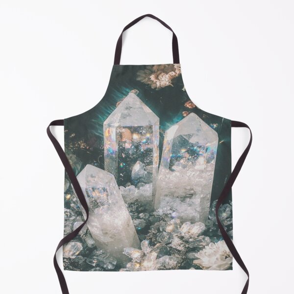 Item preview, Ethereal Crystal Trio Amid Flowers Artwork designed and sold by NivyasArtistry.