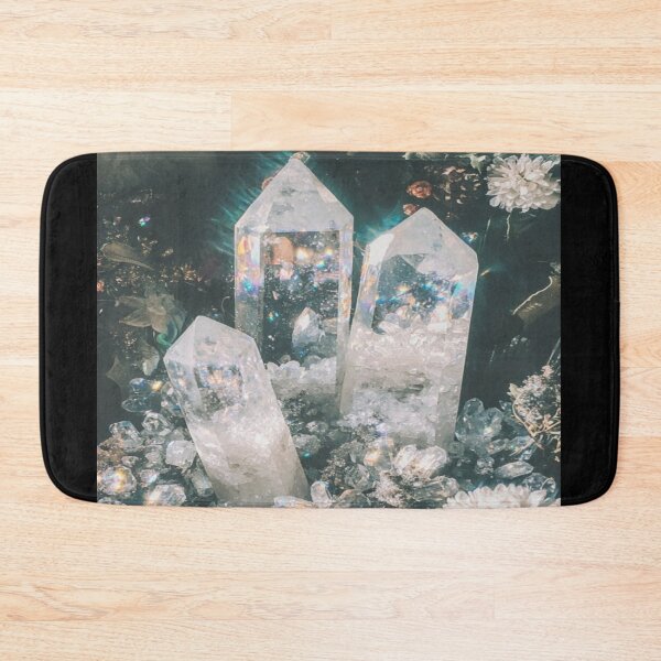 Item preview, Ethereal Crystal Trio Amid Flowers Artwork  designed and sold by NivyasArtistry.