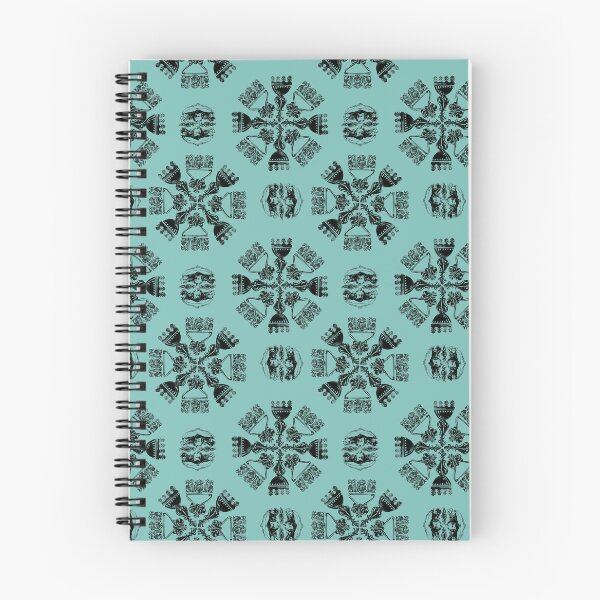 Item preview, Antique Furniture Decorations Radial Black on Teal designed and sold by Digitalmyth's Designs.