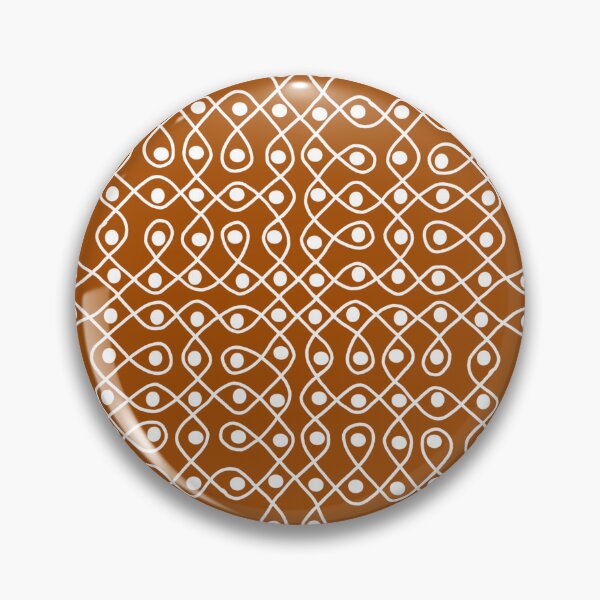 Item preview, Sikku Kolam Geometric Loop Pattern - Dark Background designed and sold by ShreecreatE.