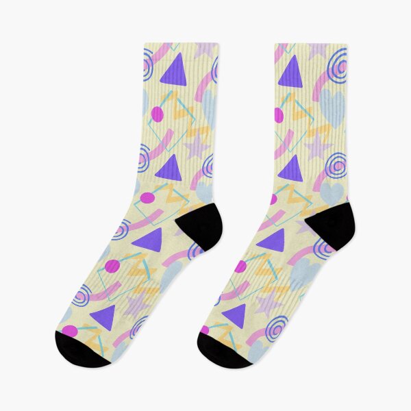 Item preview, 90s Aesthetic Memphis Pattern - Whimsical Pastel Geometric Art designed and sold by RareSquareBearArts.