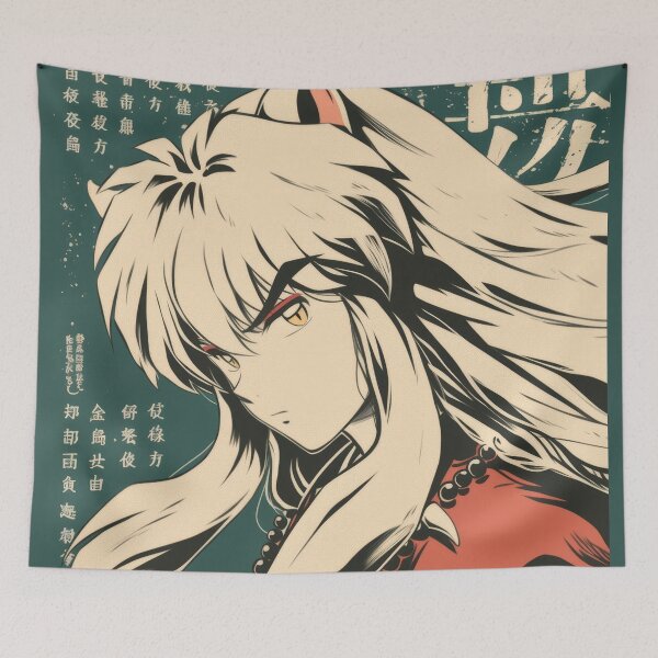 Item preview, Inuyasha Vintage Poster designed and sold by AnimeArsenalPrints.