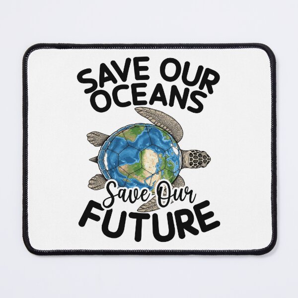 Item preview, Save Our Oceans – Sea Turtle Illustration, Environmental Motif, Ocean Conservation Design designed and sold by Frollein S Berlin.