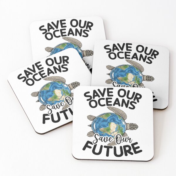 Item preview, Save Our Oceans – Sea Turtle Illustration, Environmental Motif, Ocean Conservation Design designed and sold by Frollein S Berlin.
