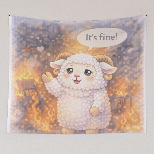 Item preview, Enabler Sheep | It’s Fine CareSheep Parody (Sheepism) designed and sold by Thpoar.