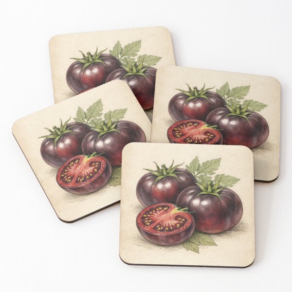 Item preview, Heirloom Black Tomato Vintage Botanical Print - Solanum Lycopersicum Wall Art designed and sold by Darlin8888.