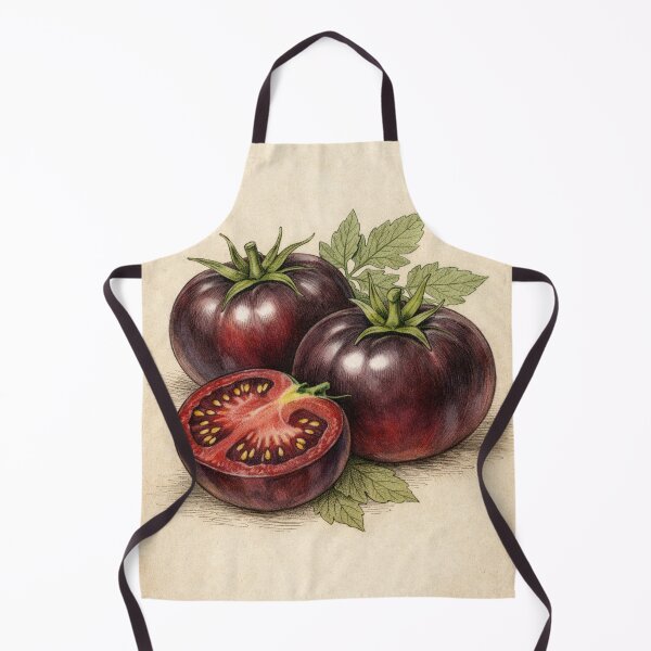 Item preview, Heirloom Black Tomato Vintage Botanical Print - Solanum Lycopersicum Wall Art designed and sold by Darlin8888.