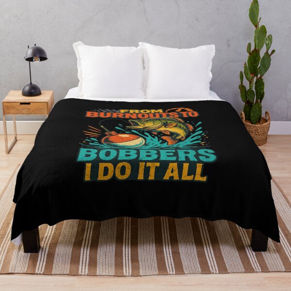 Item preview, From Burnouts To Bobbers Funny Fishing and Car Racing Lifestyle Fisherman Gearhead designed and sold by CarantinedChaos.