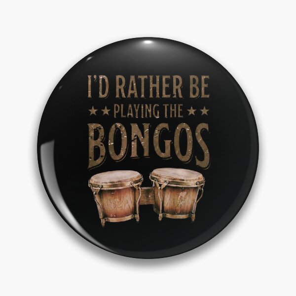 Item preview, I’d Rather Be Playing the Bongos – Vintage Bongo Drums designed and sold by SidTastic .