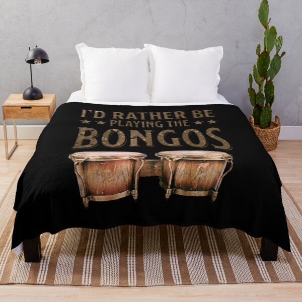 Item preview, I’d Rather Be Playing the Bongos – Vintage Bongo Drums designed and sold by SidTastic .