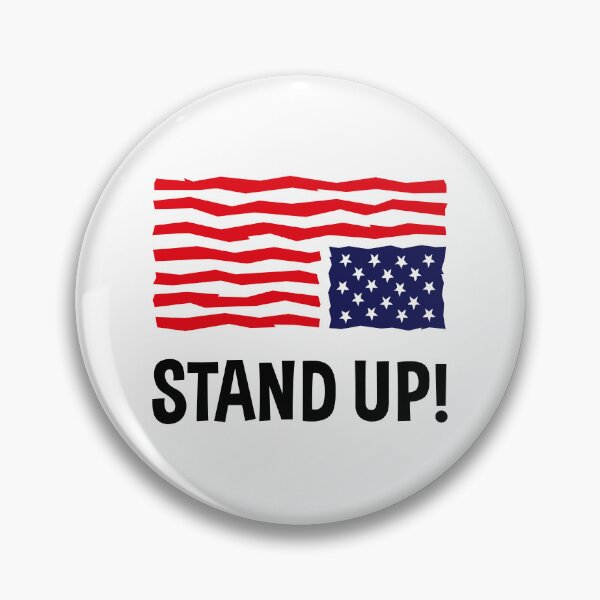 Item preview, Stand Up! (US Flag Upside Down) designed and sold by MrFaulbaum.