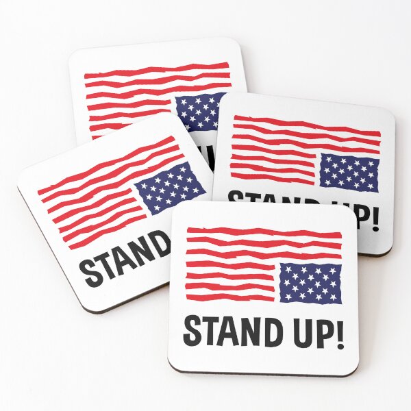 Item preview, Stand Up! (US Flag Upside Down) designed and sold by MrFaulbaum.