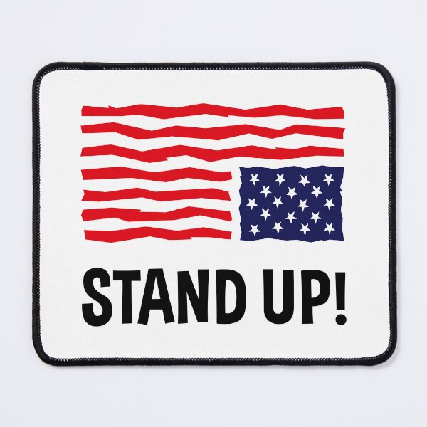 Item preview, Stand Up! (US Flag Upside Down) designed and sold by MrFaulbaum.