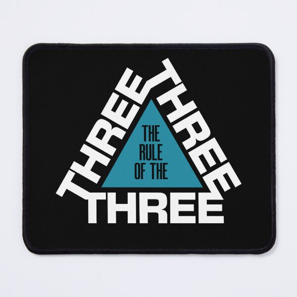 Item preview, The Rule of Three Raman Philosophy Geometric Triangle designed and sold by AnAzArt.