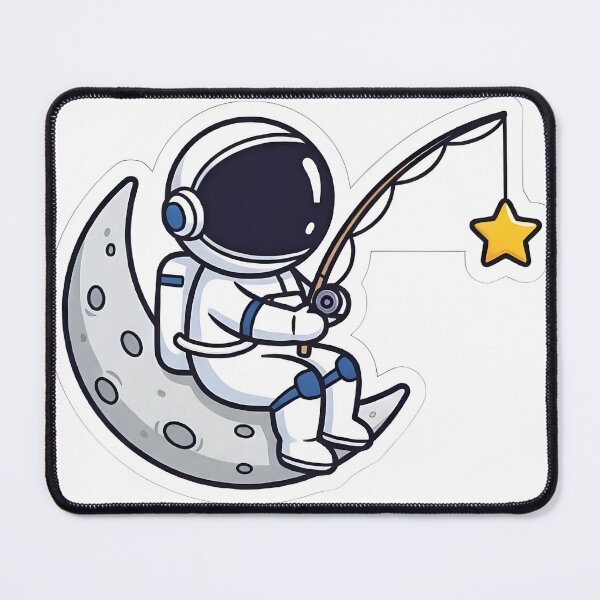 Item preview, Astronaut Fishing For Stars On The Moon designed and sold by RickyStick.