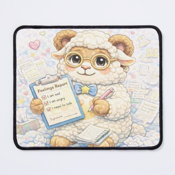 Item preview, Feelings Compliance Sheep | Emotional Needs Report CareSheep Parody (Sheepism) designed and sold by Thpoar.
