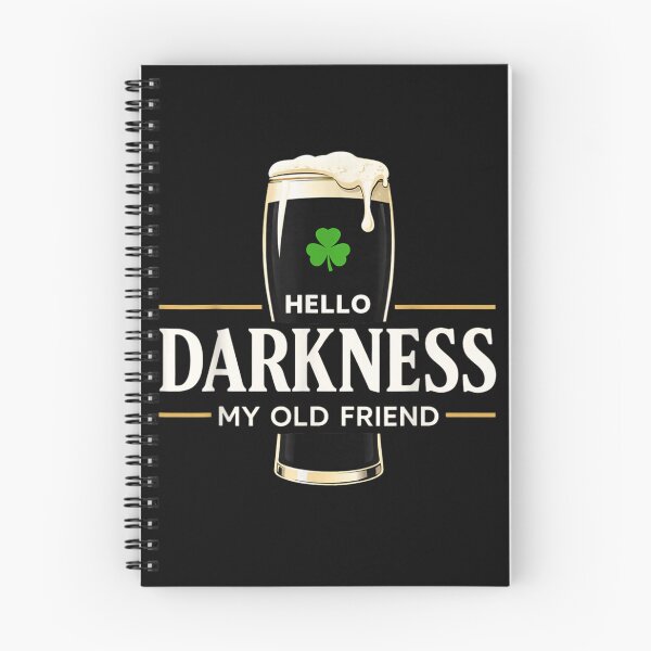 Item preview, Hello Darkness My Old Friend Irish Stout Beer Punch Monkey Mood Art designed and sold by Gargamal.
