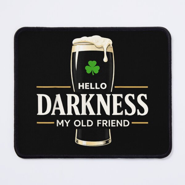 Item preview, Hello Darkness My Old Friend Irish Stout Beer Punch Monkey Mood Art designed and sold by Gargamal.