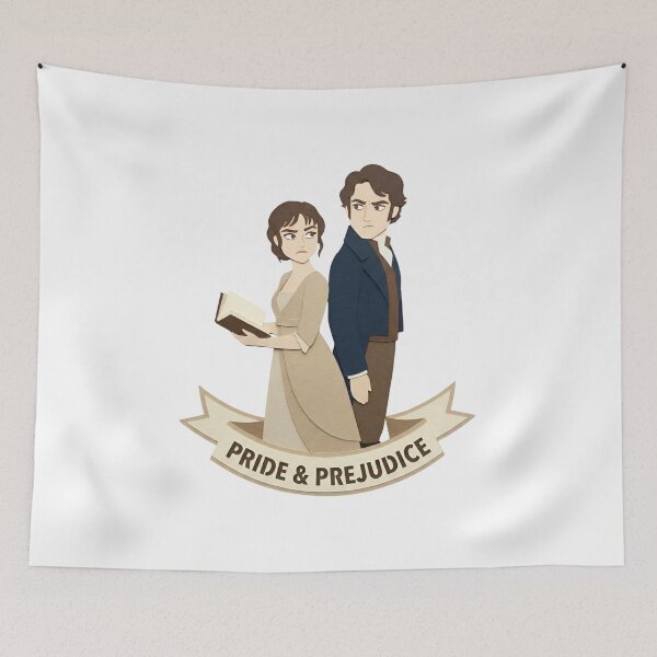 Item preview, Pride & Prejudice Papercraft Jane Austen Couple designed and sold by Fenay Designs.