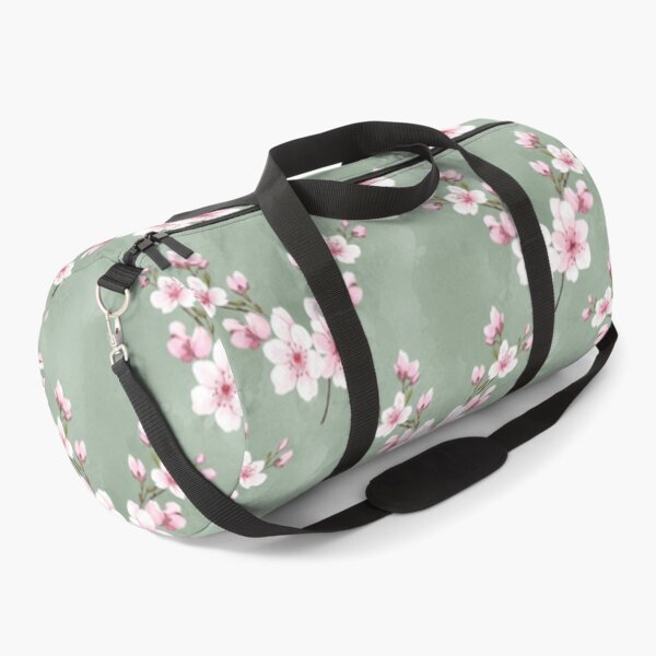 Item preview, Cherry Blossom Seamless Pattern on Sage Green designed and sold by FashioonTrends.