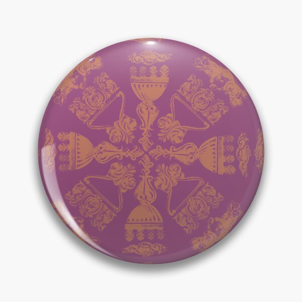 Item preview, Antique Furniture Decorations Radial Rose Gold on Mauve designed and sold by Digitalmyth's Designs.