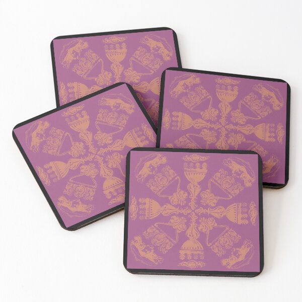 Item preview, Antique Furniture Decorations Radial Rose Gold on Mauve designed and sold by Digitalmyth's Designs.