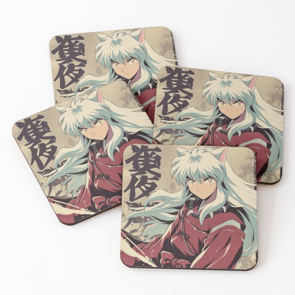 Item preview, Inuyasha Giga Chad Warned Poster  designed and sold by AnimeArsenalPrints.