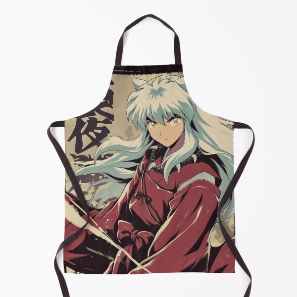 Item preview, Inuyasha Giga Chad Warned Poster designed and sold by AnimeArsenalPrints.
