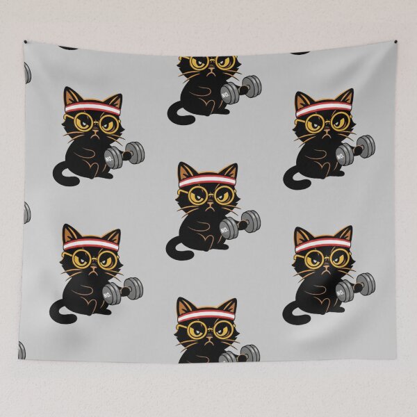 Item preview, Introvert Gym Cat Shirt For Antisocial Lifters Gift designed and sold by Amevvoo.