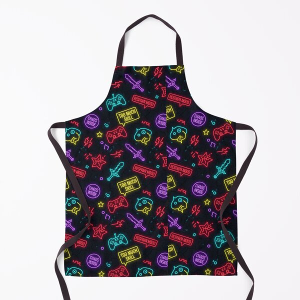 Item preview, Neon Gamer Vibes Pattern designed and sold by StickVerse by Owais.