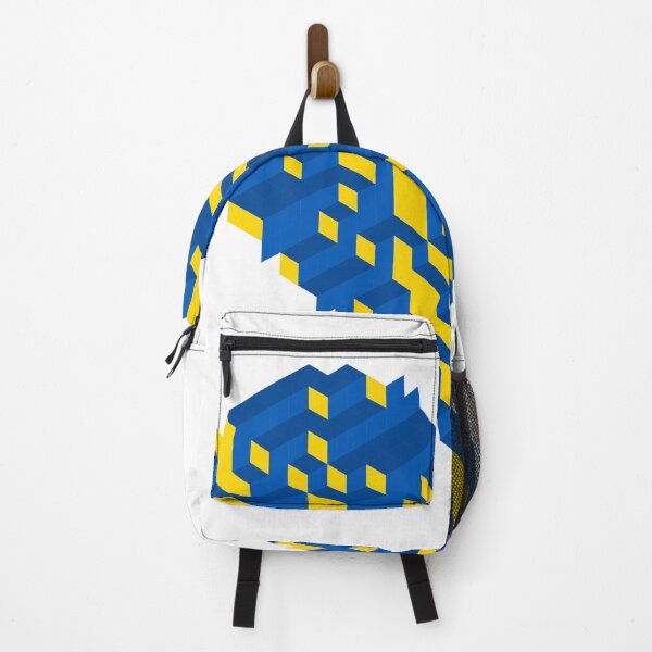 Item preview, Isometric Cube Heart — Blue and Gold Voxel Heart. Stand with Ukraine! designed and sold by tilinger.