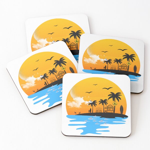 Item preview, Coastal Predator Vintage Shark Retro Beach Ocean Wildlife Design designed and sold by KapiPrint.