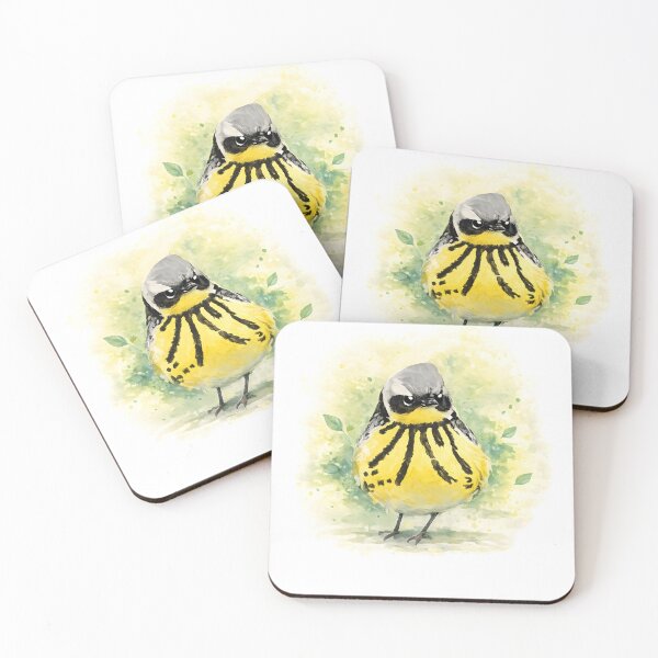 Item preview, Golden Warbler – Moody Watercolor Bird Illustration designed and sold by blankTeeShirt.