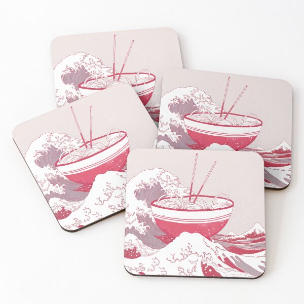 Item preview, Pink The Great Ramen Wave designed and sold by neelfs.
