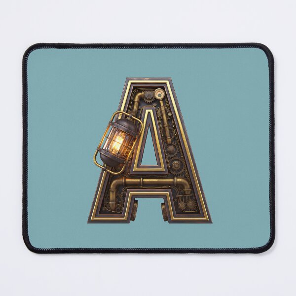 Item preview, Steampunk Letter A - Mechanical Gear Alphabet Initial, Vintage Industrial Monogram designed and sold by The Visual Syllabus.