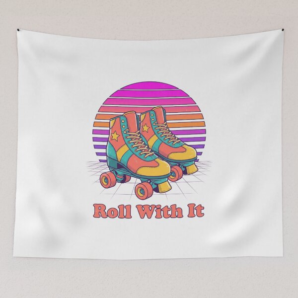 Item preview, Roll With It Retro Roller Skates designed and sold by DenBox.