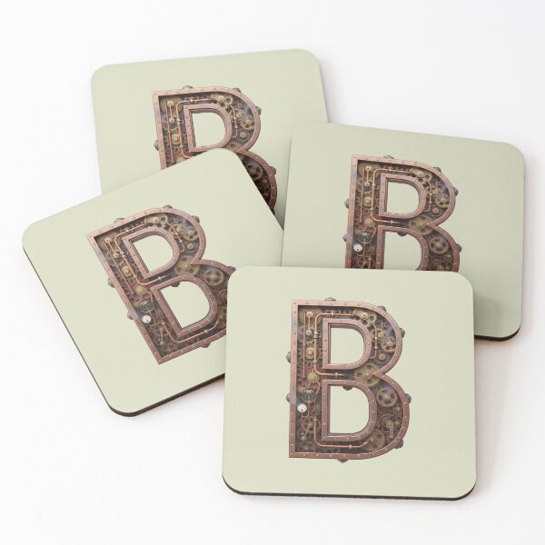 Item preview, Steampunk Letter B - Mechanical Gear Alphabet Initial, Vintage Industrial Monogram designed and sold by The Visual Syllabus.