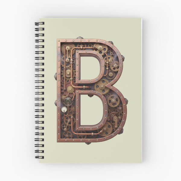 Item preview, Steampunk Letter B - Mechanical Gear Alphabet Initial, Vintage Industrial Monogram designed and sold by The Visual Syllabus.