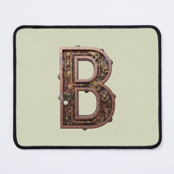 Item preview, Steampunk Letter B - Mechanical Gear Alphabet Initial, Vintage Industrial Monogram designed and sold by The Visual Syllabus.