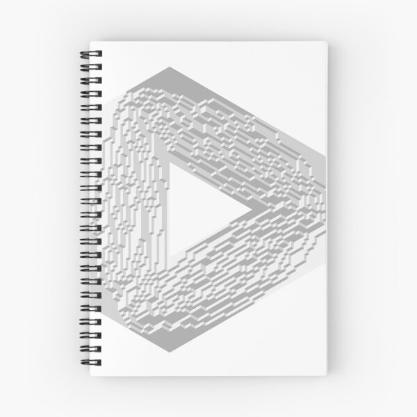 Item preview, Impossible Triangle Illusion — Monochrome Isometric Cubes designed and sold by tilinger.