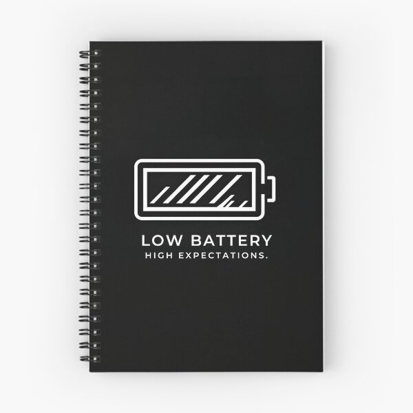Item preview, Low Battery High Expectations – Funny Office Humor Shirt designed and sold by GigaFactory.