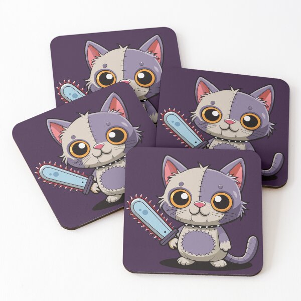 Item preview, Cute horror kitty deatherface with сhainsaw designed and sold by neelfs.